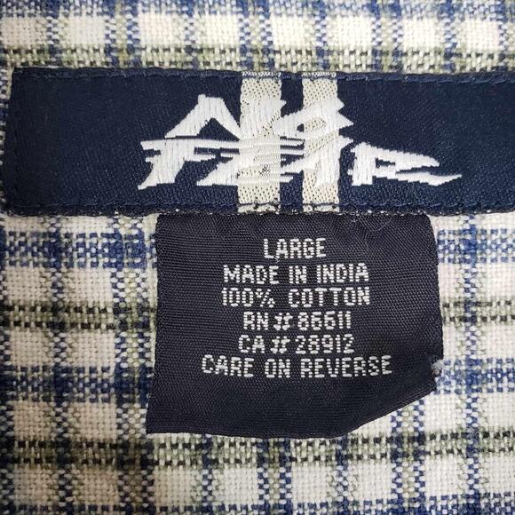 No Fear Shirt Men’s Size Large L Blue Plaid Long Sleeve Button Up Vtg Y2K - Picture 8 of 11